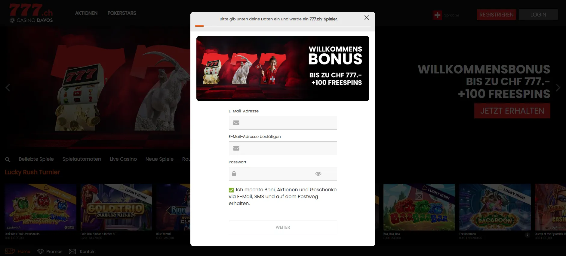 Anmeldung in einem Online-Casino in der Schweiz: Schritt für Schritt erklärt